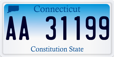 CT license plate AA31199