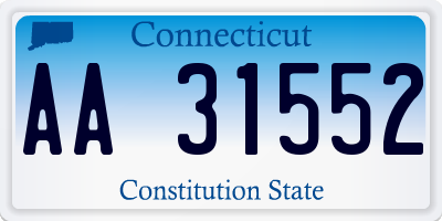CT license plate AA31552
