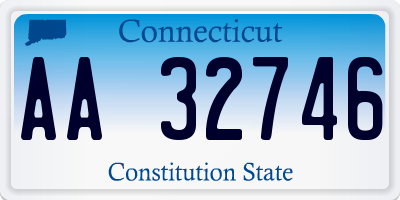 CT license plate AA32746