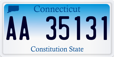 CT license plate AA35131