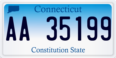 CT license plate AA35199