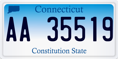 CT license plate AA35519