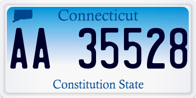 CT license plate AA35528