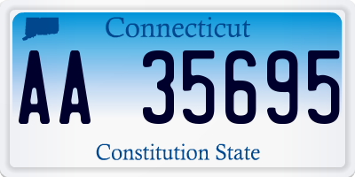 CT license plate AA35695