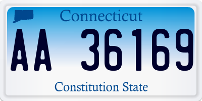 CT license plate AA36169