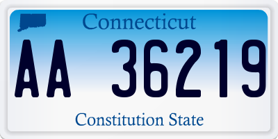 CT license plate AA36219