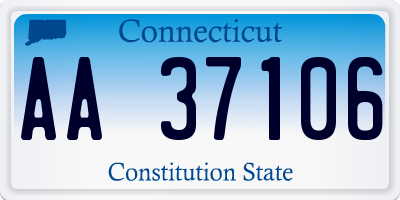 CT license plate AA37106