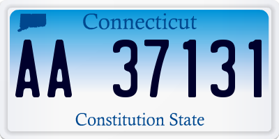 CT license plate AA37131