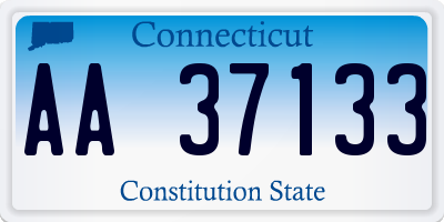 CT license plate AA37133