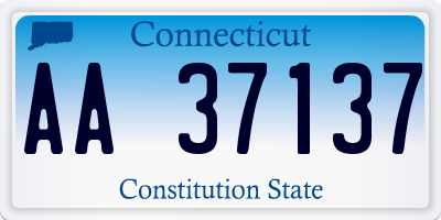 CT license plate AA37137