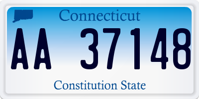 CT license plate AA37148