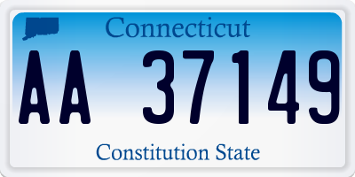CT license plate AA37149