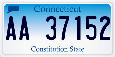 CT license plate AA37152