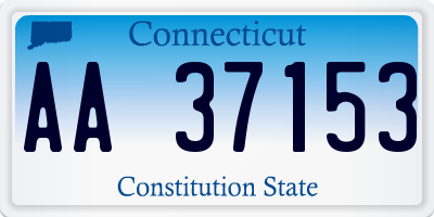 CT license plate AA37153