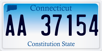 CT license plate AA37154