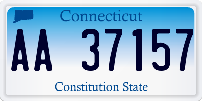 CT license plate AA37157