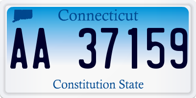 CT license plate AA37159