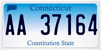 CT license plate AA37164