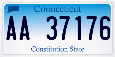 CT license plate AA37176