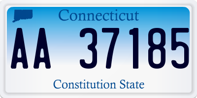 CT license plate AA37185