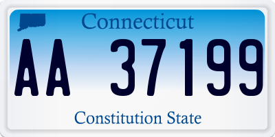 CT license plate AA37199
