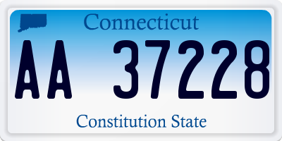 CT license plate AA37228