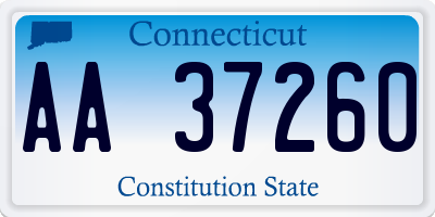 CT license plate AA37260