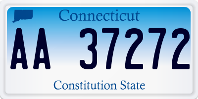 CT license plate AA37272