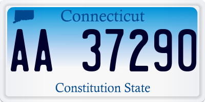 CT license plate AA37290