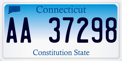 CT license plate AA37298