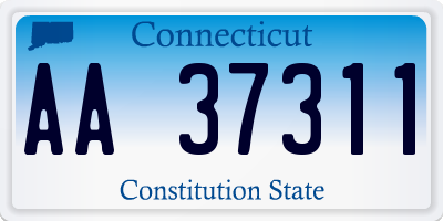 CT license plate AA37311