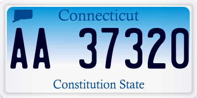 CT license plate AA37320