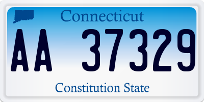 CT license plate AA37329
