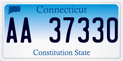 CT license plate AA37330