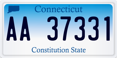 CT license plate AA37331