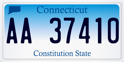 CT license plate AA37410