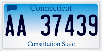 CT license plate AA37439