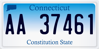 CT license plate AA37461