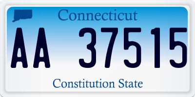 CT license plate AA37515