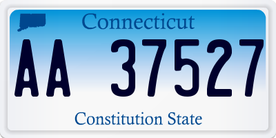 CT license plate AA37527