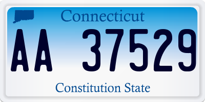CT license plate AA37529