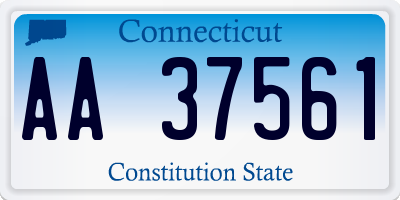 CT license plate AA37561