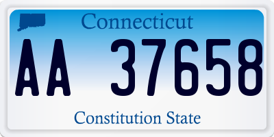 CT license plate AA37658