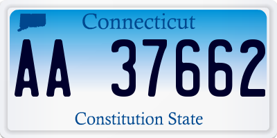 CT license plate AA37662