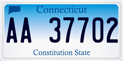 CT license plate AA37702