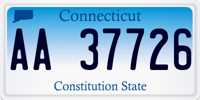 CT license plate AA37726