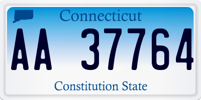 CT license plate AA37764