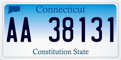 CT license plate AA38131