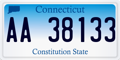 CT license plate AA38133