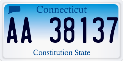 CT license plate AA38137